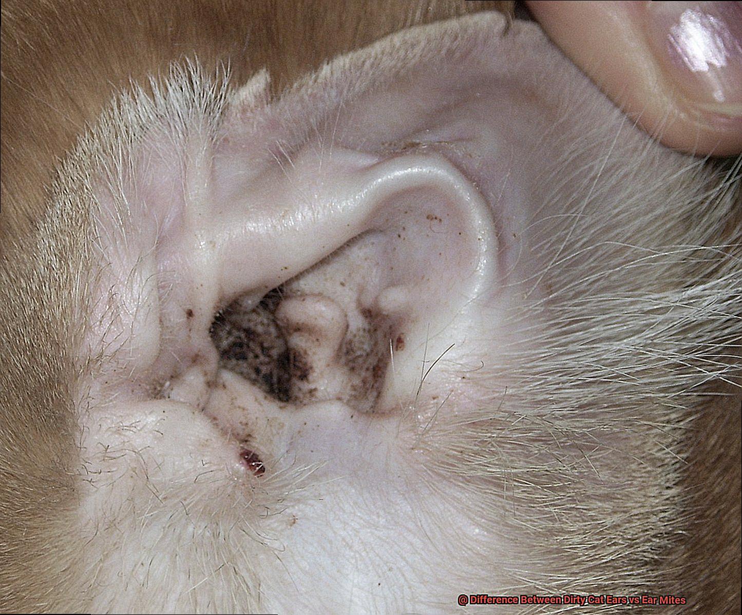 Difference Between Dirty Cat Ears vs Ear Mites-3