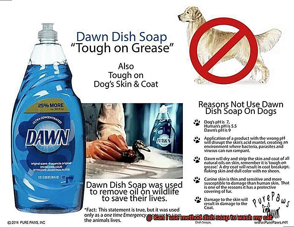 Can I use method dish soap to wash my cat-3