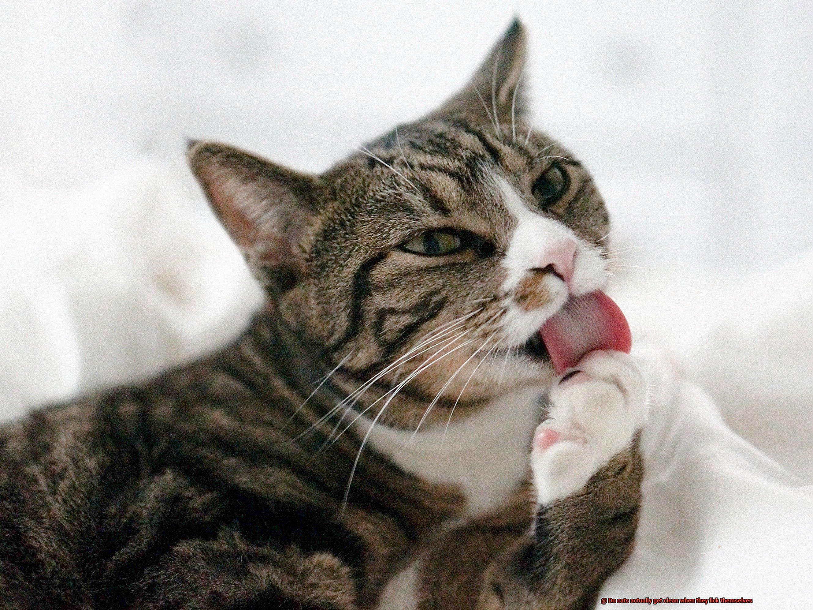 Do cats actually get clean when they lick themselves-8