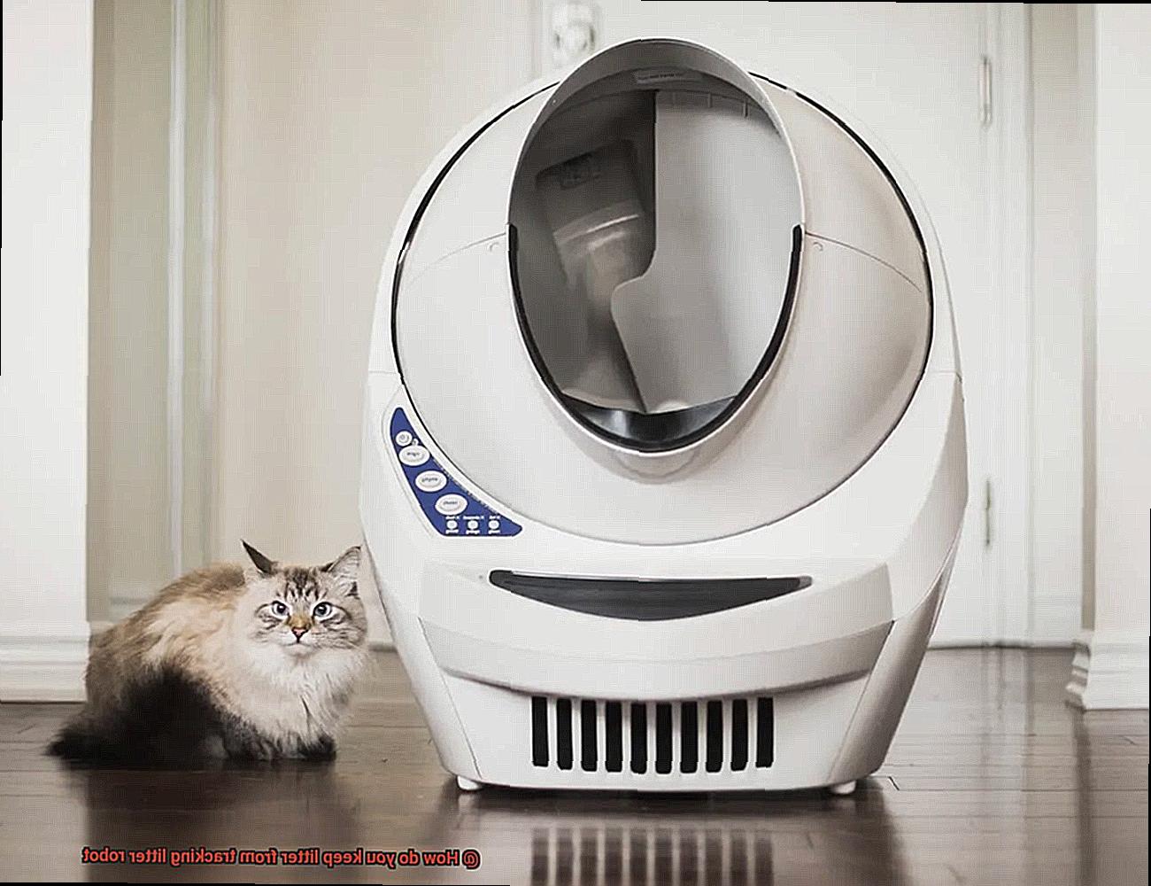 How do you keep litter from tracking litter robot-2