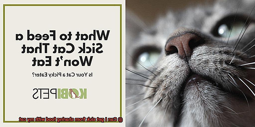 Can I get sick from sharing food with my cat-7