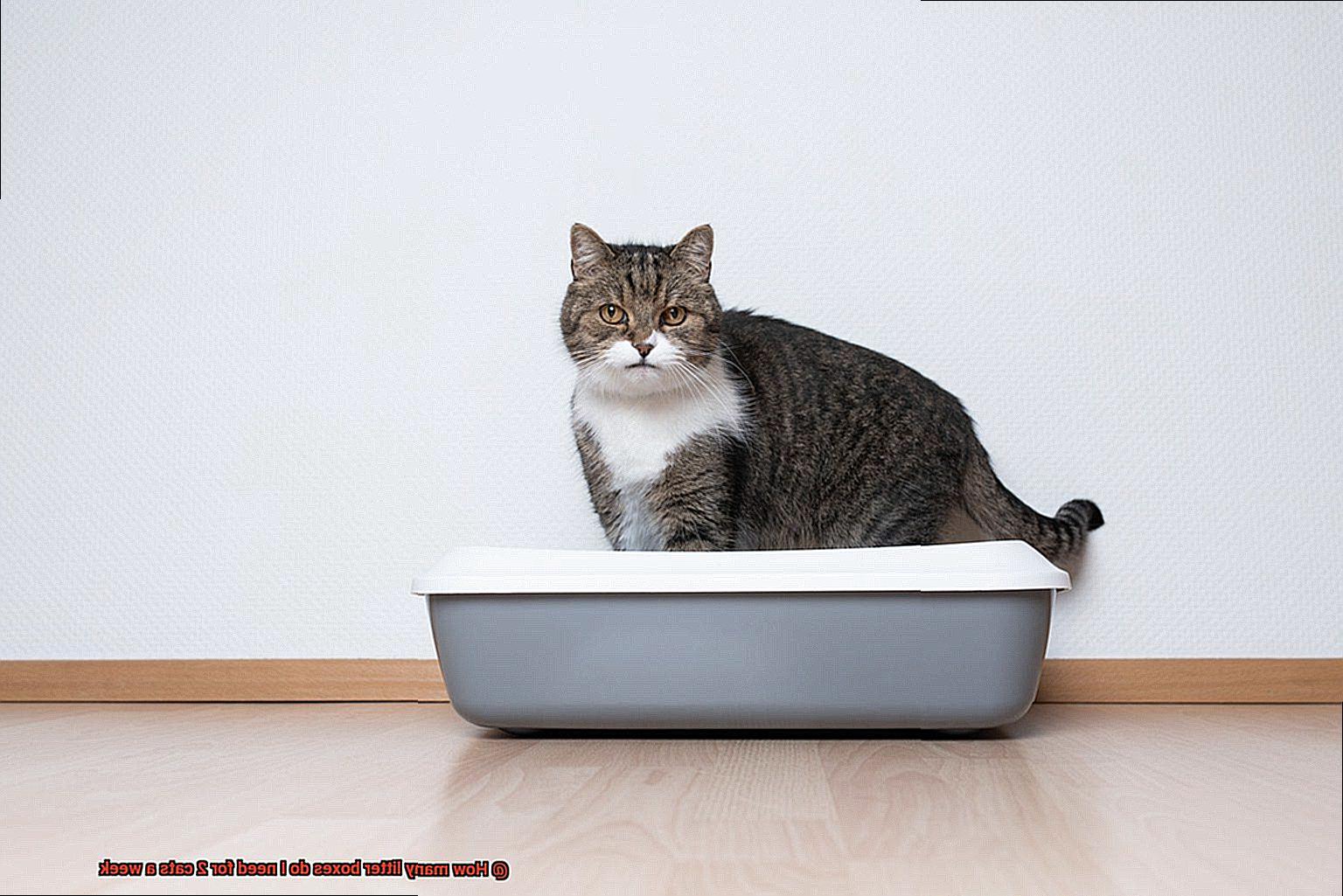 How many litter boxes do I need for 2 cats a week-9