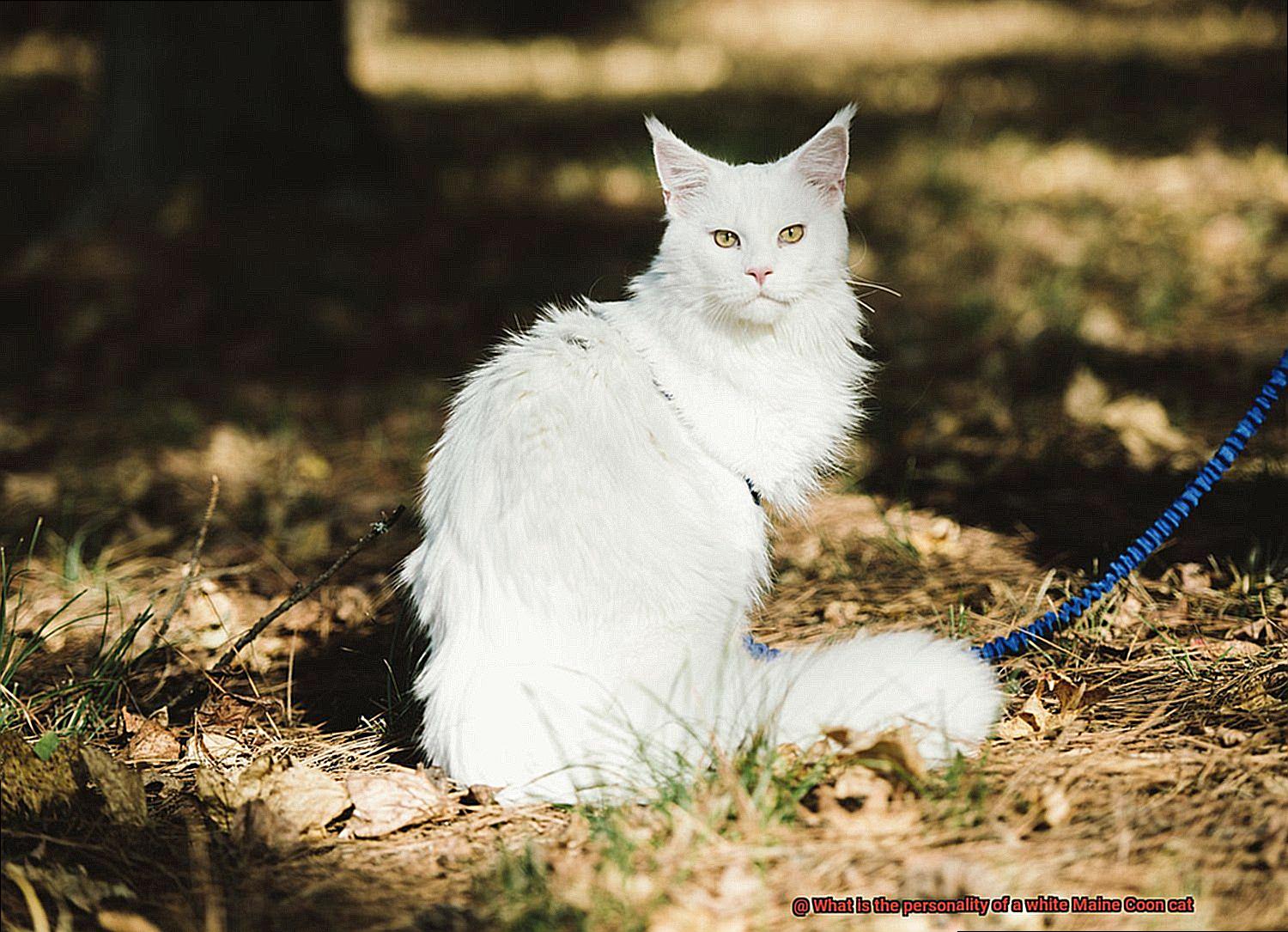 What is the personality of a white Maine Coon cat-7