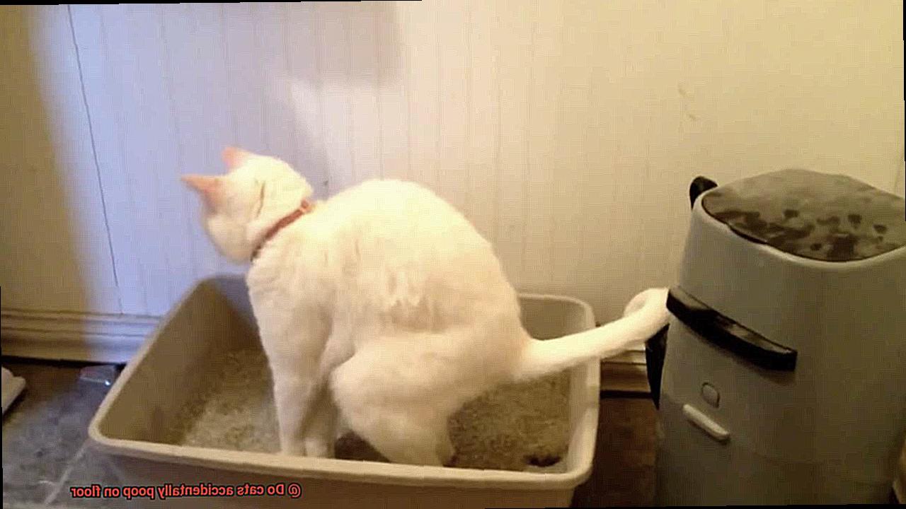 Do cats accidentally poop on floor-5
