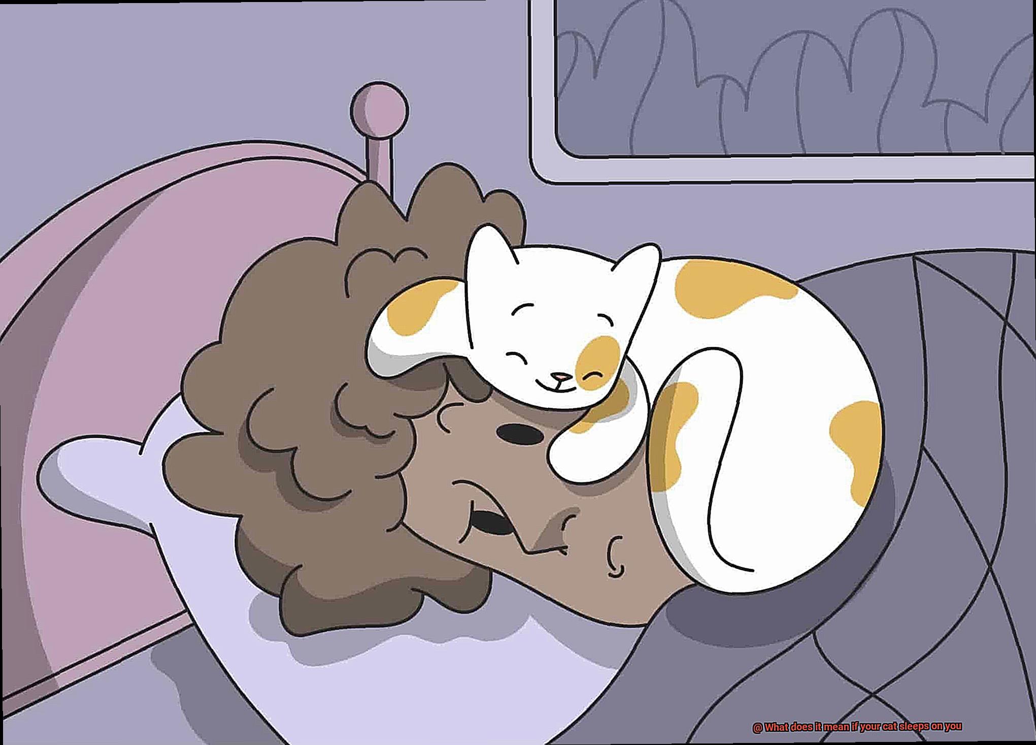 What does it mean if your cat sleeps on you-3